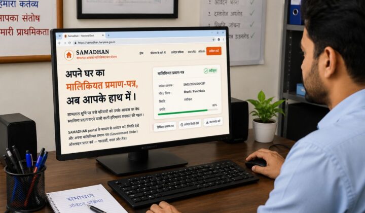 Panchayat Land Ownership Samadhan Portal Haryana, समाधान पोर्टल शामलात भूमि मालिकाना हक