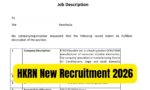 HKRN New Recruitment 2026