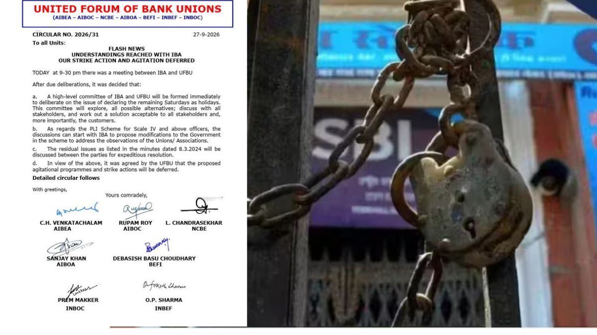Bank Strike Deferred Five Day Banking Committee September 2026