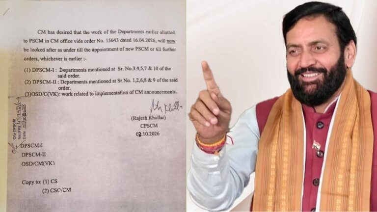 हरियाणा CMO में अरुण कुमार गुप्ता के रिटायरमेंट के बाद 10 विभागों का नया बंटवारा हुआ