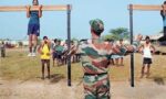 हिसार में अग्निवीर भर्ती रैली के दौरान सेना भर्ती प्रक्रिया में शामिल अभ्यर्थी