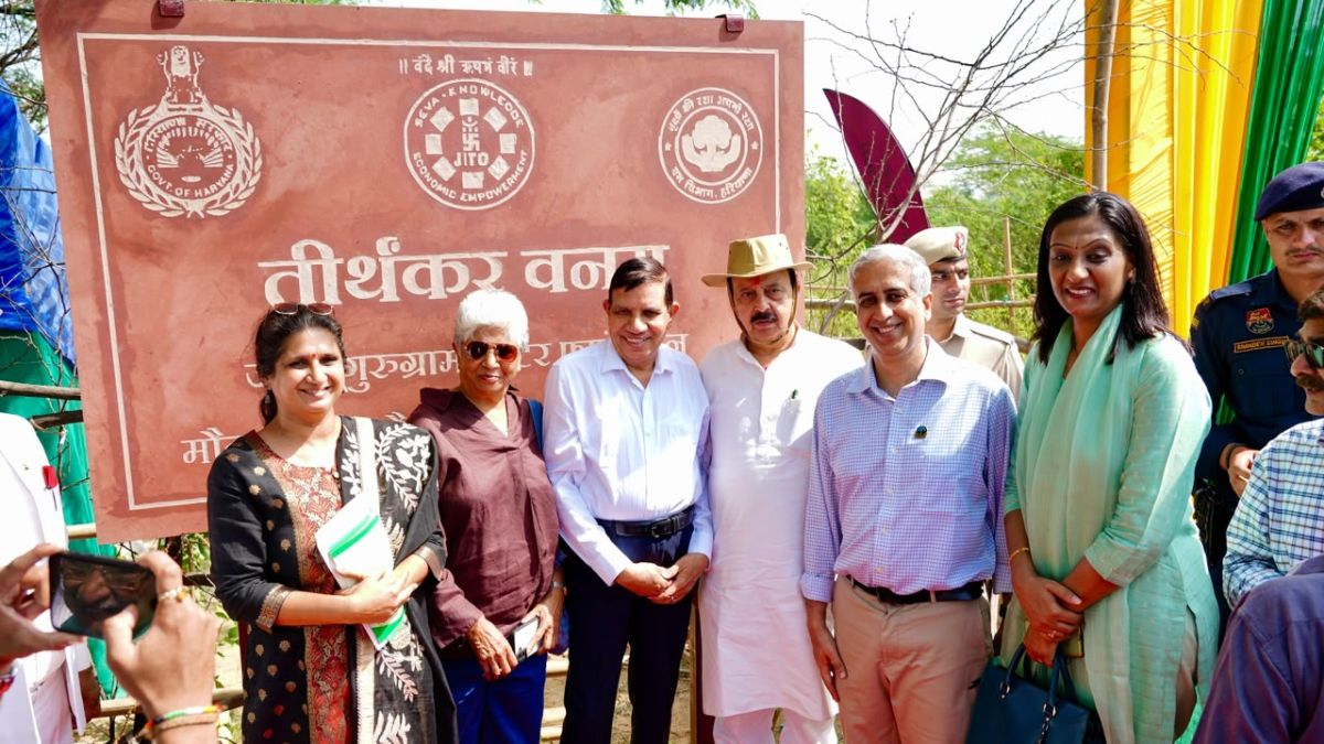 Rao Narbir Singh inaugurates Tirthankar Vanam in Gurugram